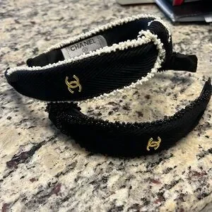 Accessories | Chanel Headband With Box Bag | Poshmark